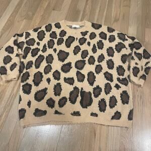 Altar'd State Cheetah Print Sweater. Size Medium/Large